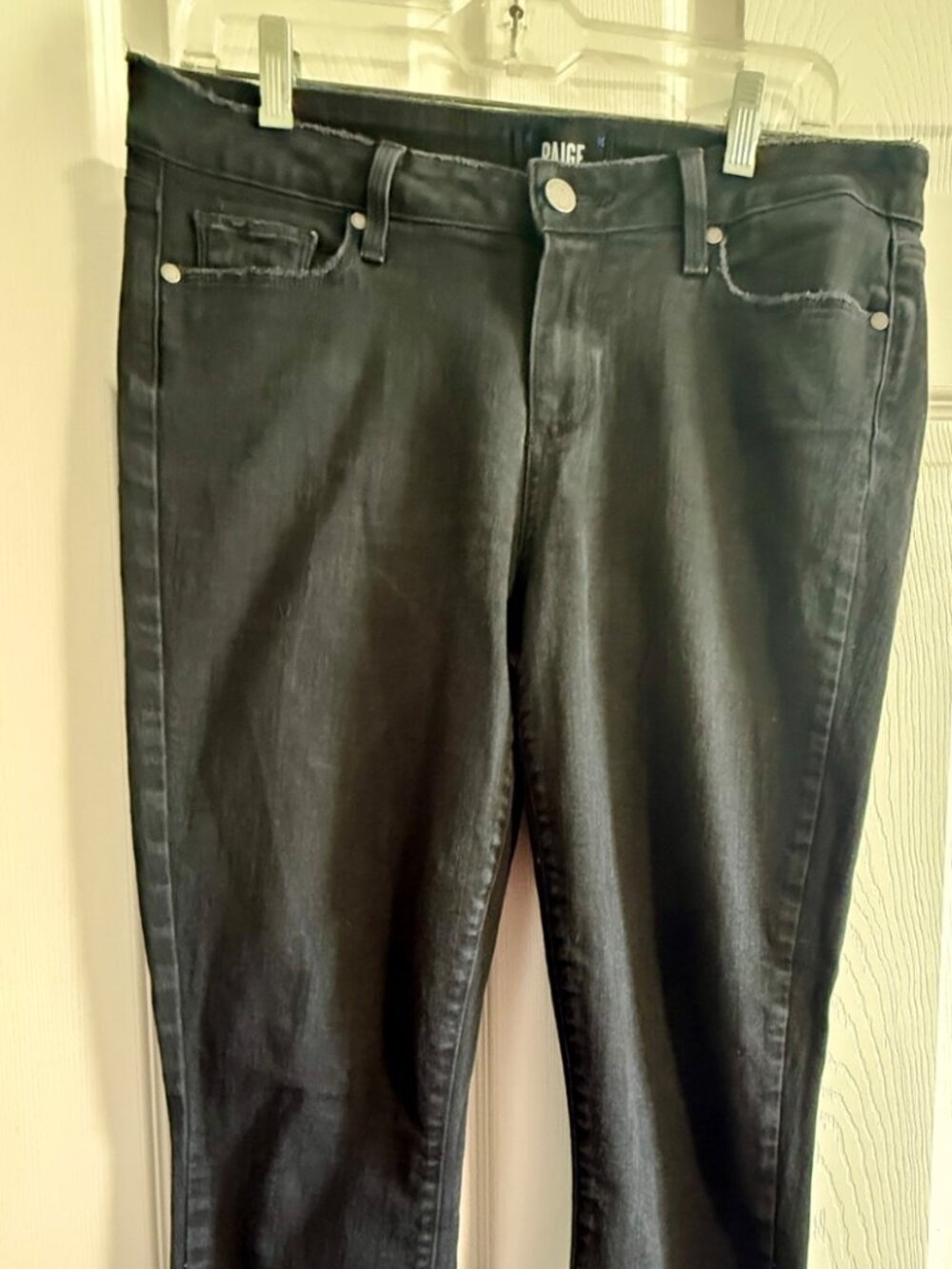PAIGE Verdugo Ankle Skinny Jeans - Vintage Black (Size 31)